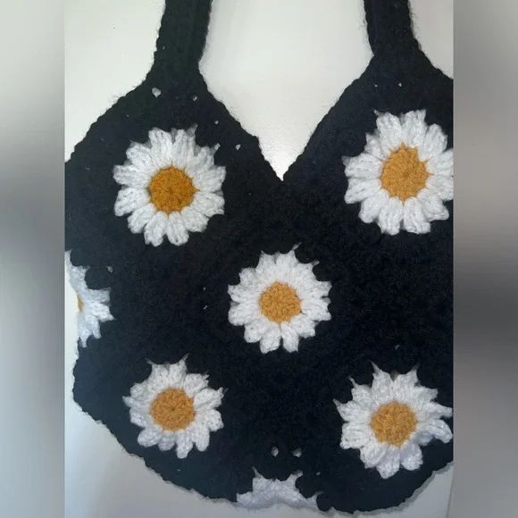 🌼Hand Crocheted Daisy Tote!🌼🥰 - Picture 8 of 14